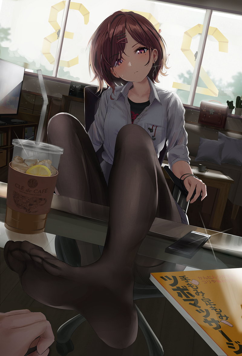 Hentai：黑色连袜库 39P