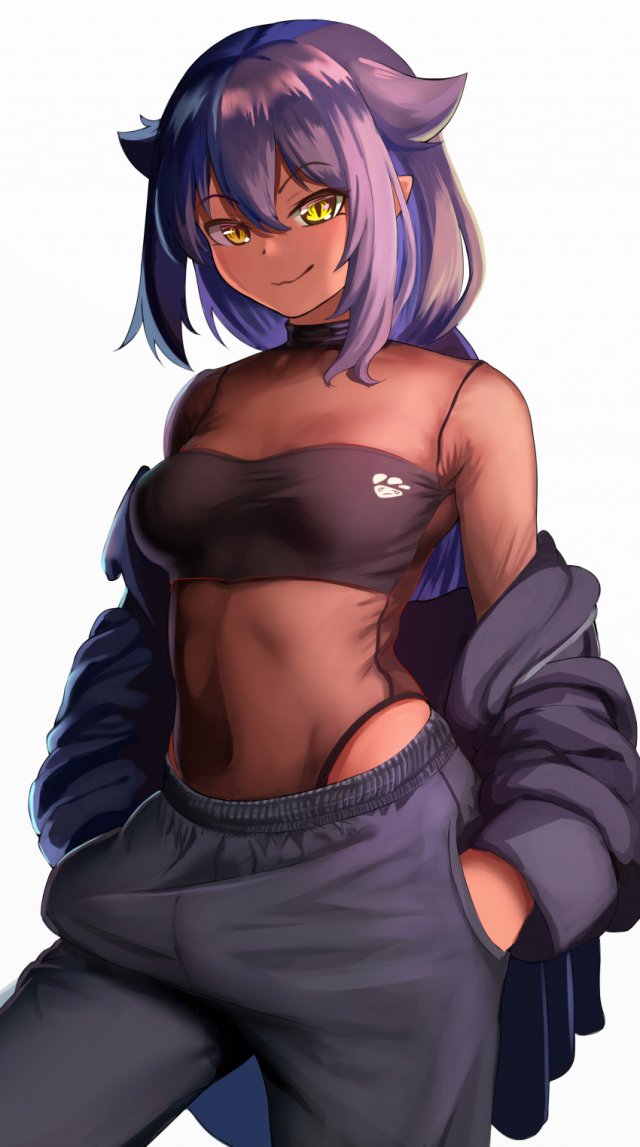 Hentai图片：好看的黑皮妹子