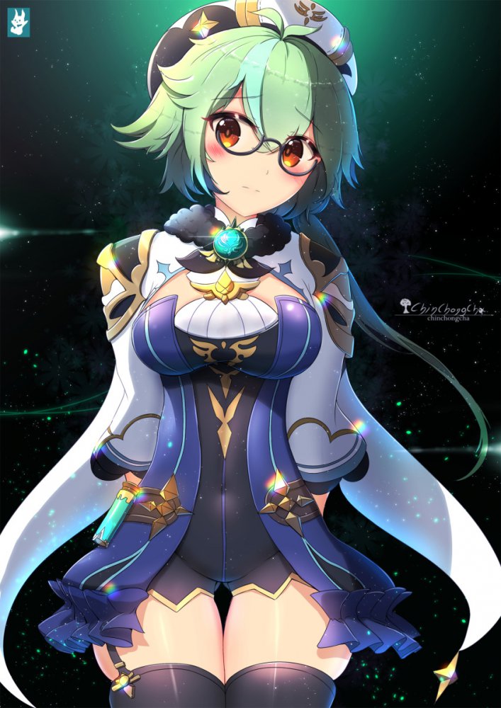 眼镜娘：好看的眼睛少女图片下载