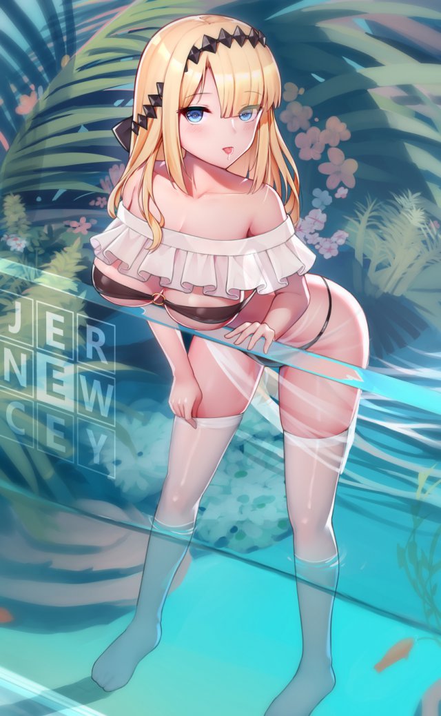 可爱动漫少女：吐舌头的动漫美女图片下载