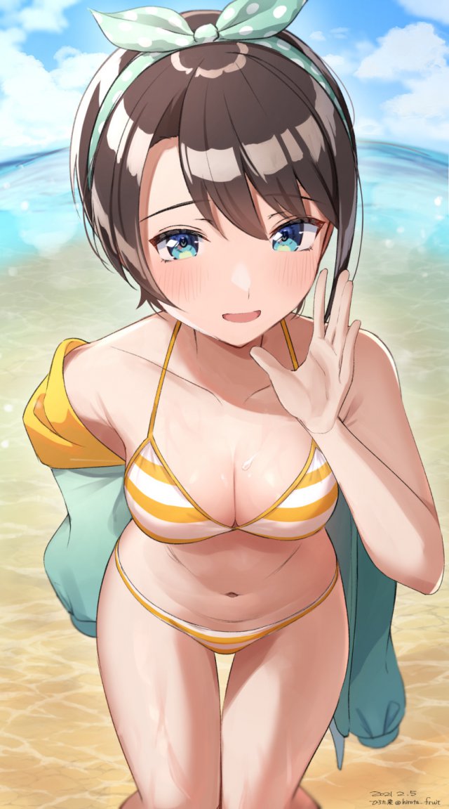 动漫少女壁纸：可爱的短发妹子们