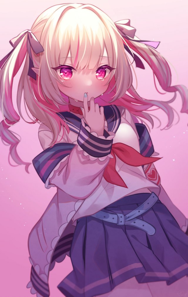 眼睛里面有爱心的二次元妹子 40P