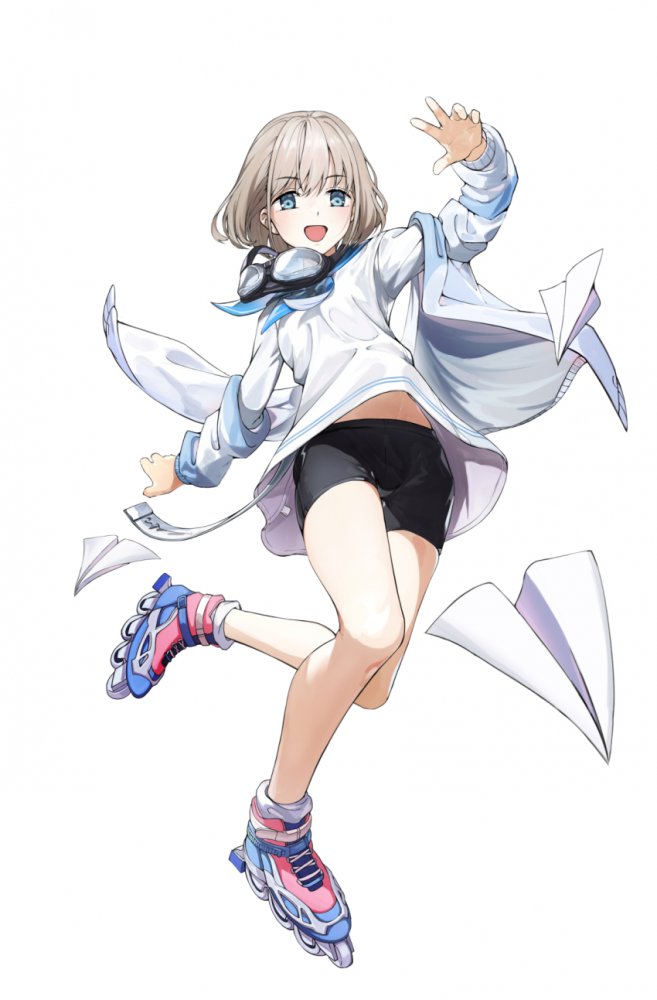 可爱的短发二次元少女 40P