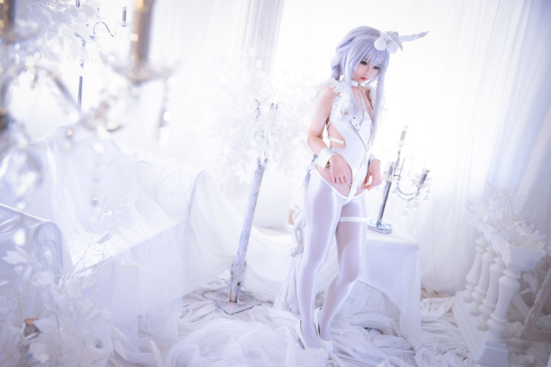 G44不会受伤：碧蓝航线 恶毒皮肤 懒懒的白兔 25P