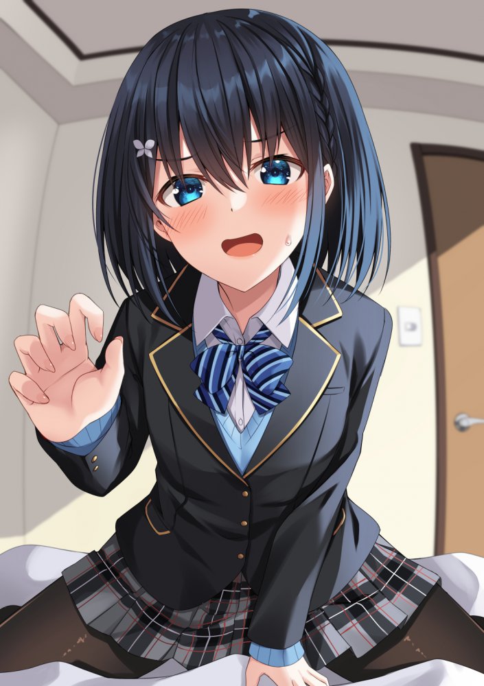 黑发二次元美女图片 40P