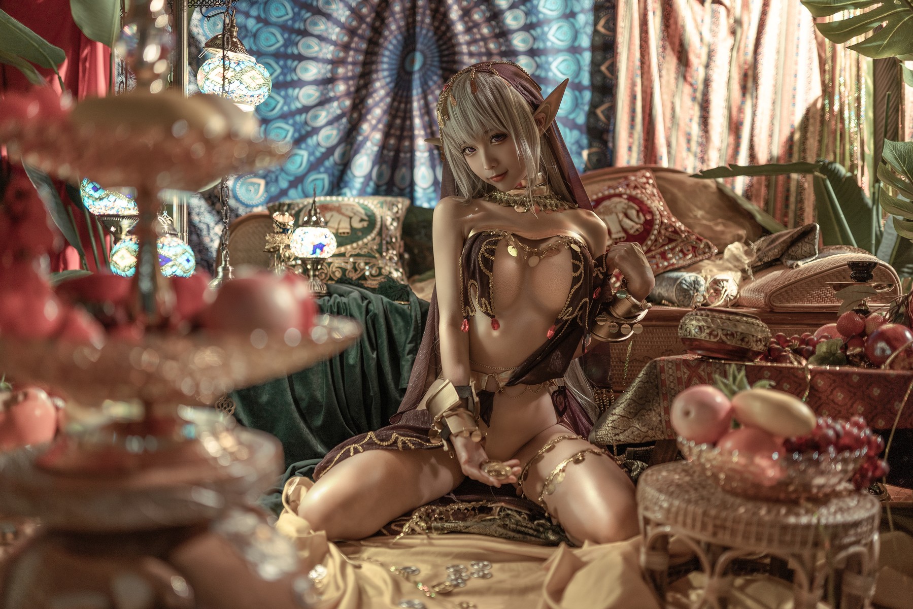 Cosplay：蠢沫沫 - 黑兽 黒獣 [クロイヌ] ～気高き聖女は白濁に染まる～ 40P