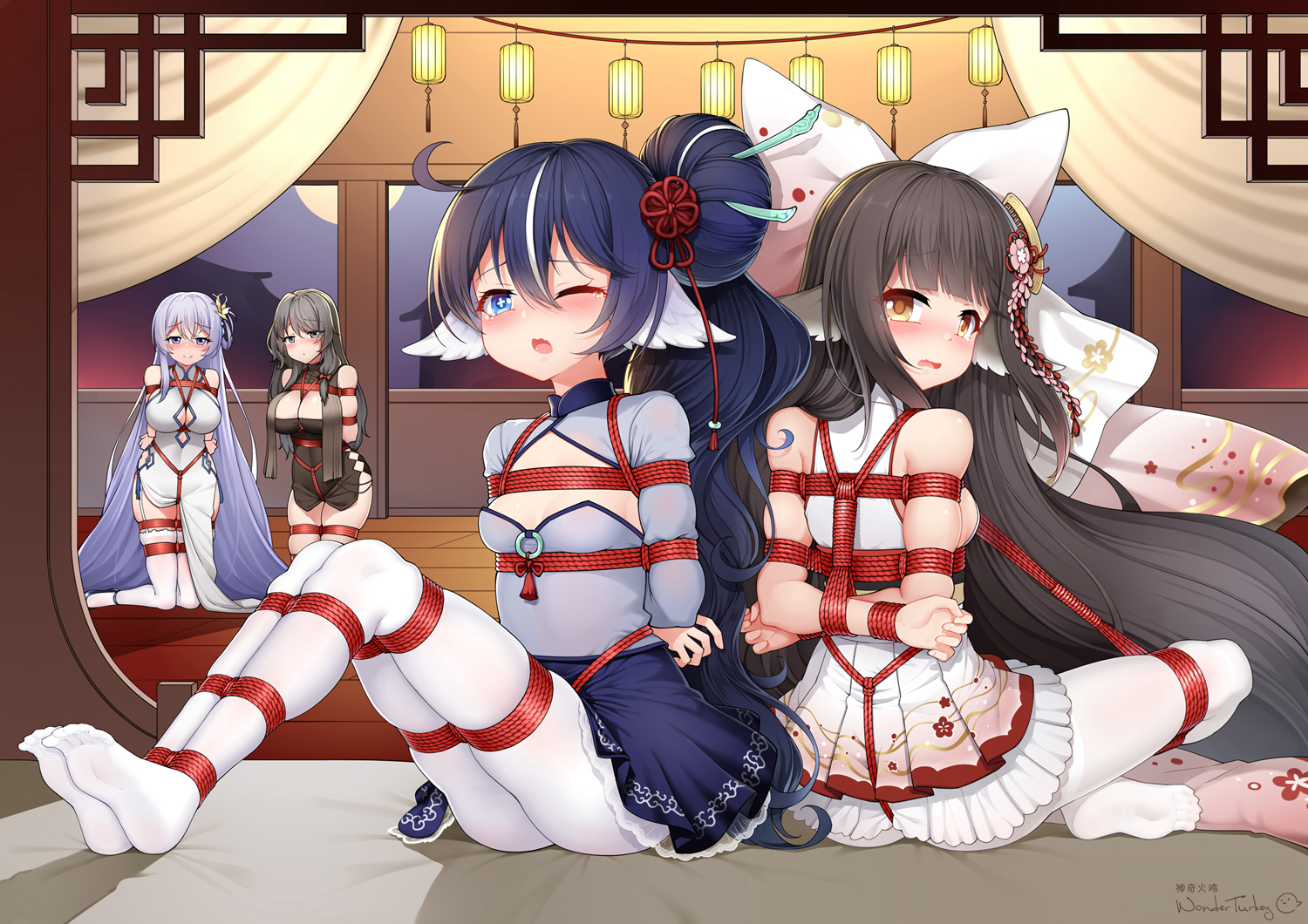 二次元性感白丝袜福利图片 40P