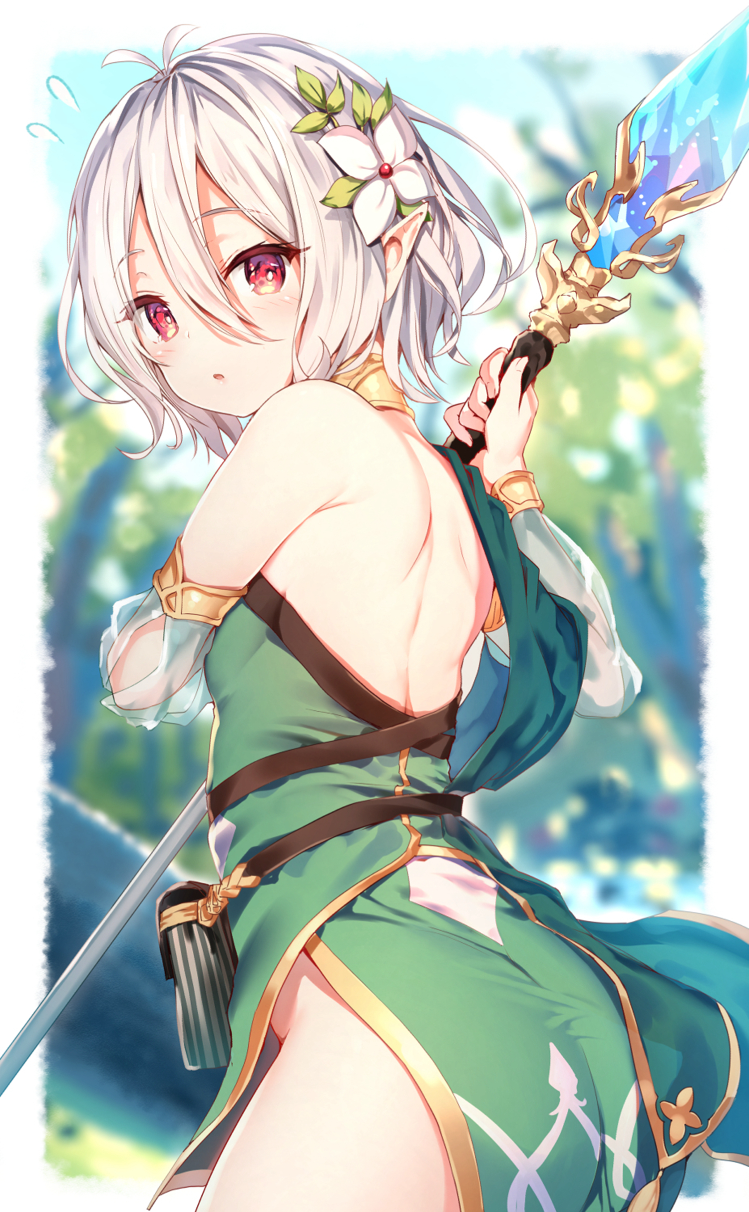 二次元高清美少女后背壁纸 40P