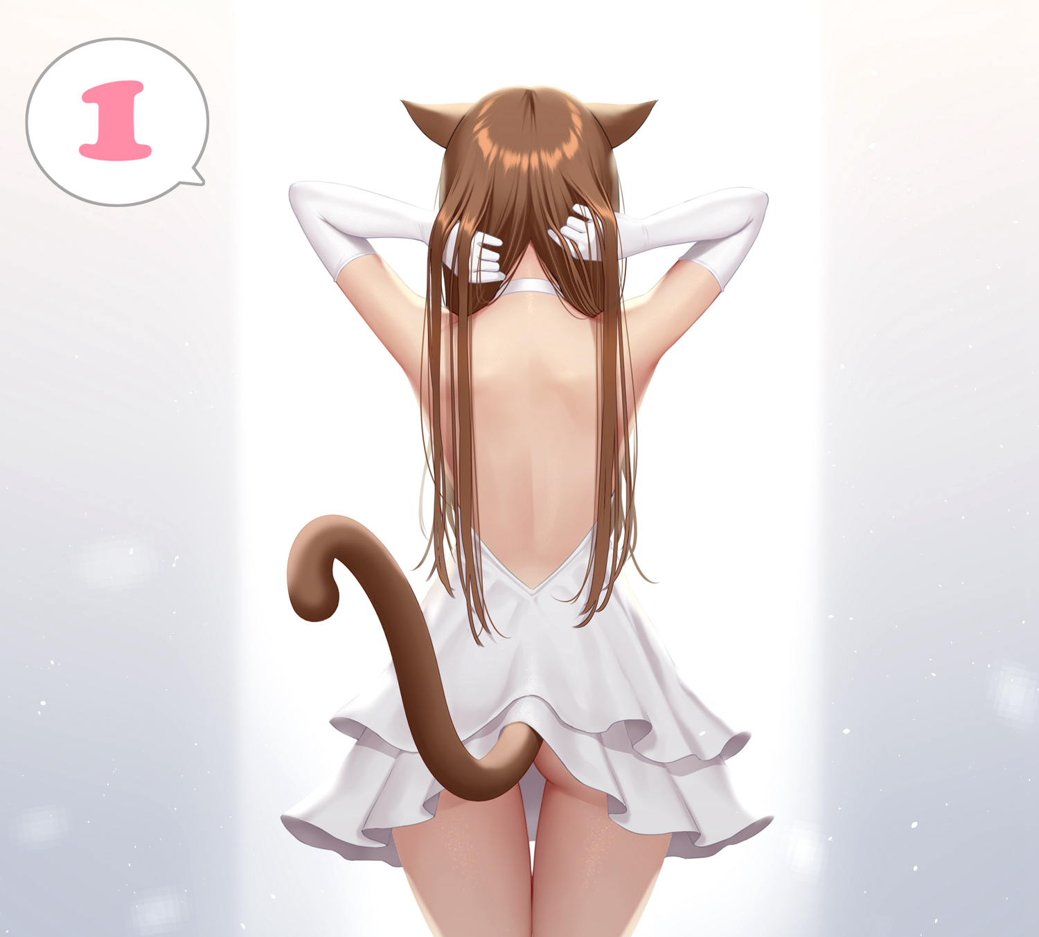 二次元高清美少女后背壁纸 40P