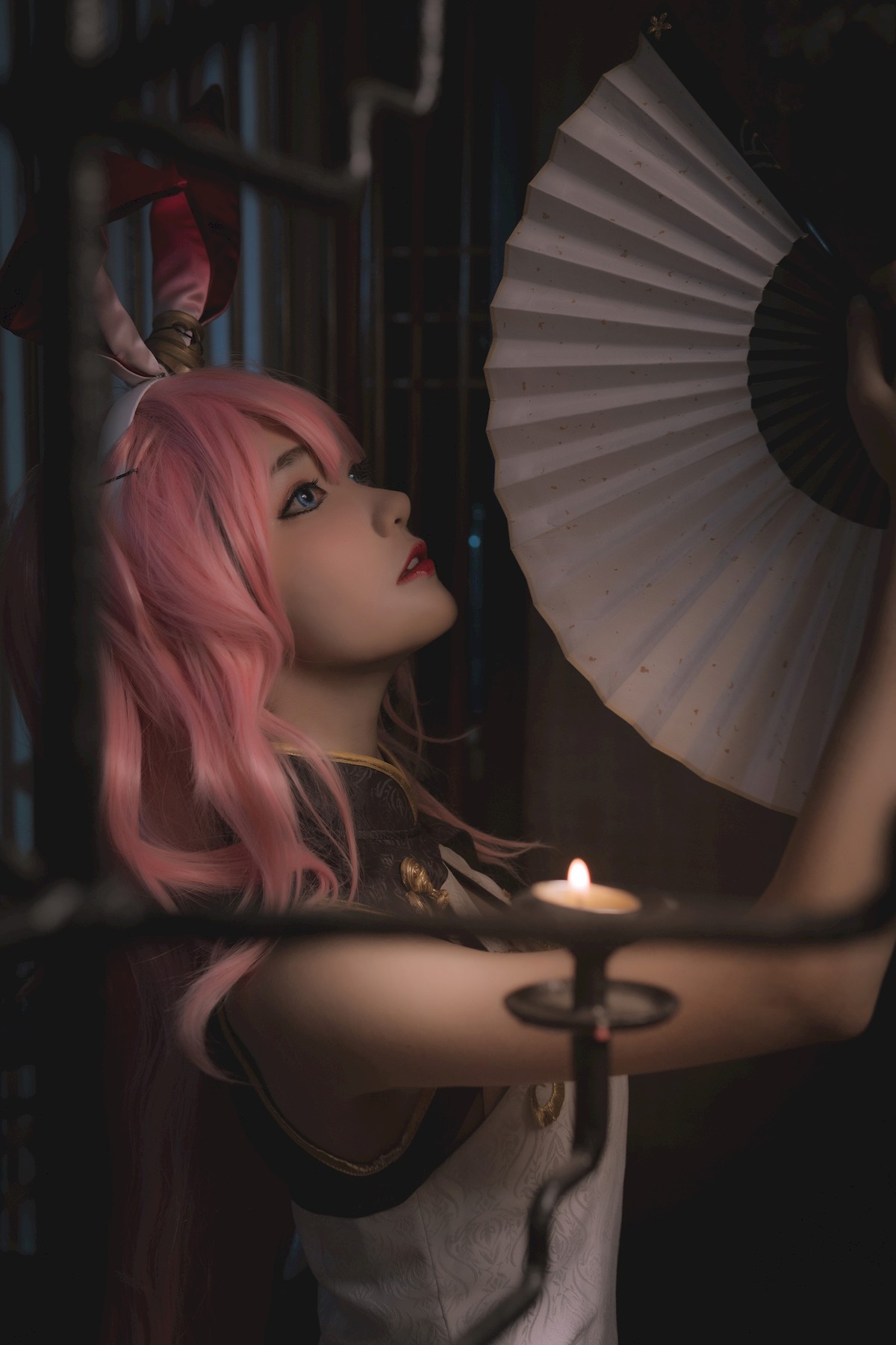 Cosplay：南桃Momoko - 八重樱旗袍 17P