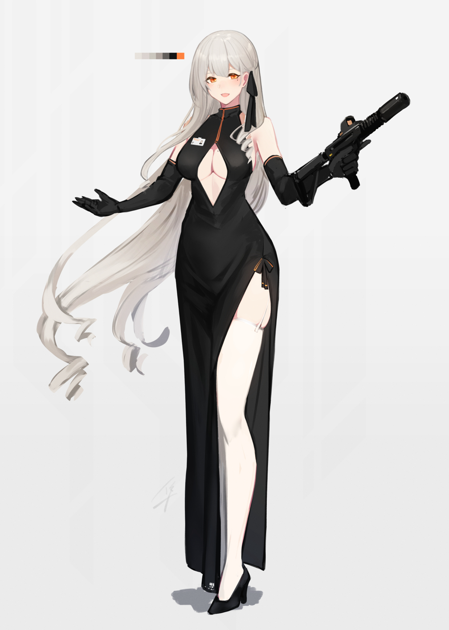 二次元福利旗袍娘高清图片 40P