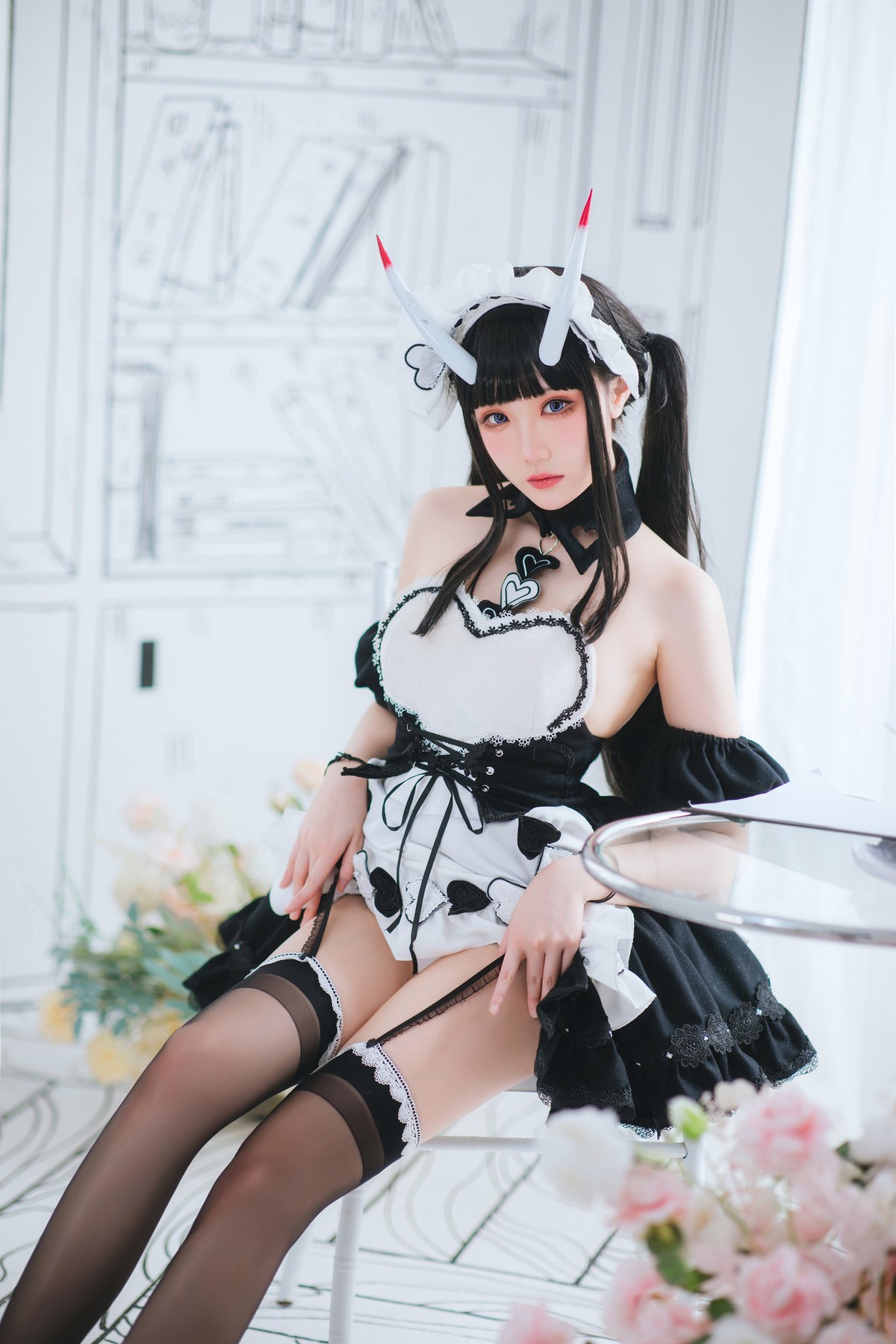 Cosplay：瓜希酱 能代女仆 22P