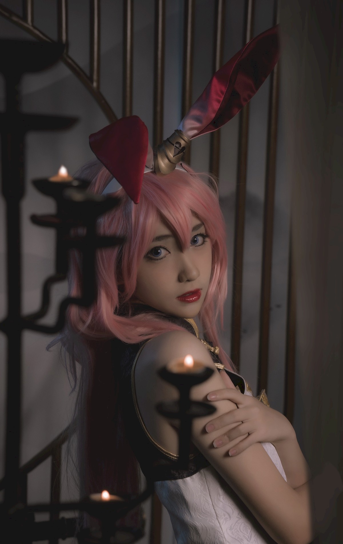 Cosplay：南桃Momoko - 八重樱旗袍 17P