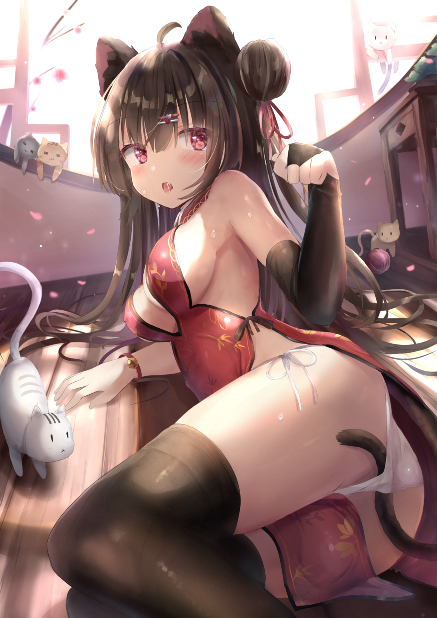 二次元制服旗袍美少女图片 40P