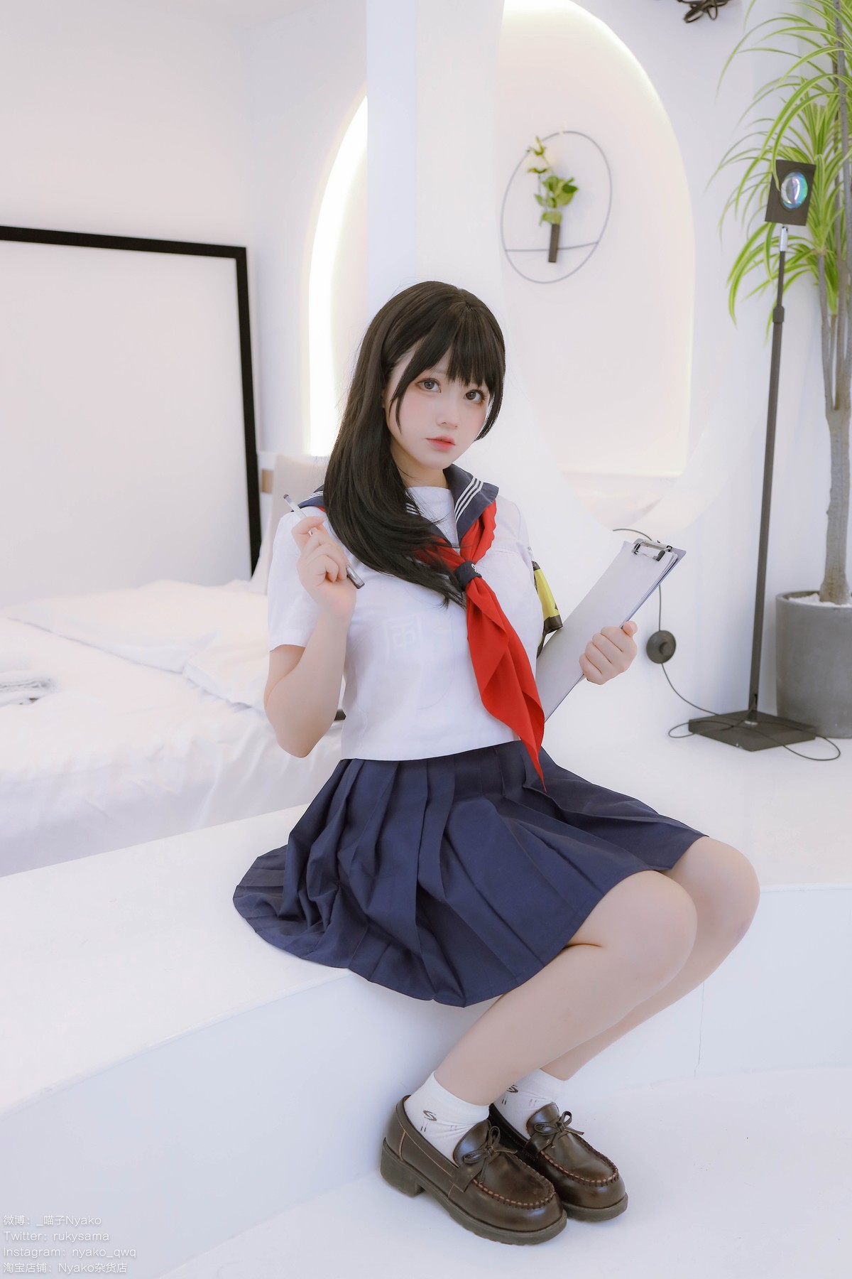 Cosplay：Nyako喵子 风纪委员 85P
