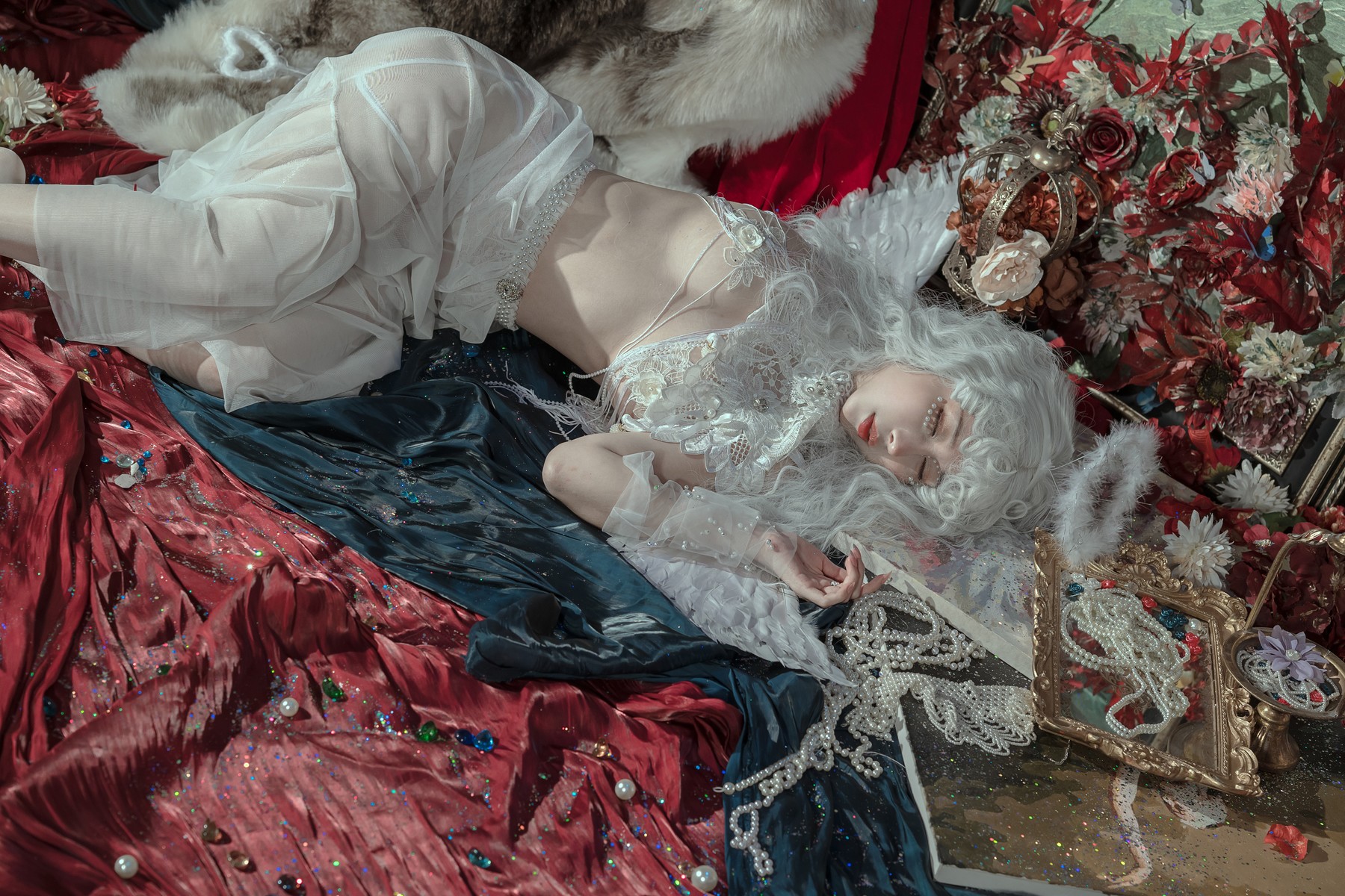 Cosplay：云溪溪 天使 50P