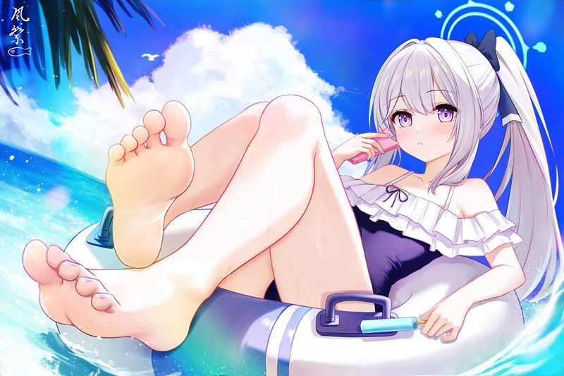 二次元足控壁纸：裸足足底妹子们 40P patr7