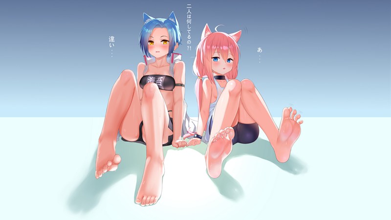 二次元足控壁纸：裸足足底妹子们 40P patr7