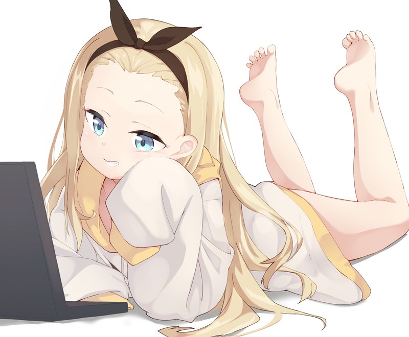 二次元足控壁纸：裸足美女 patr7 40P