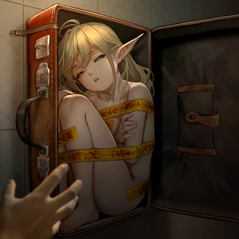 二次元捆绑特辑Vol.23｜42张高清束缚图｜锁链×项圈×高清原图