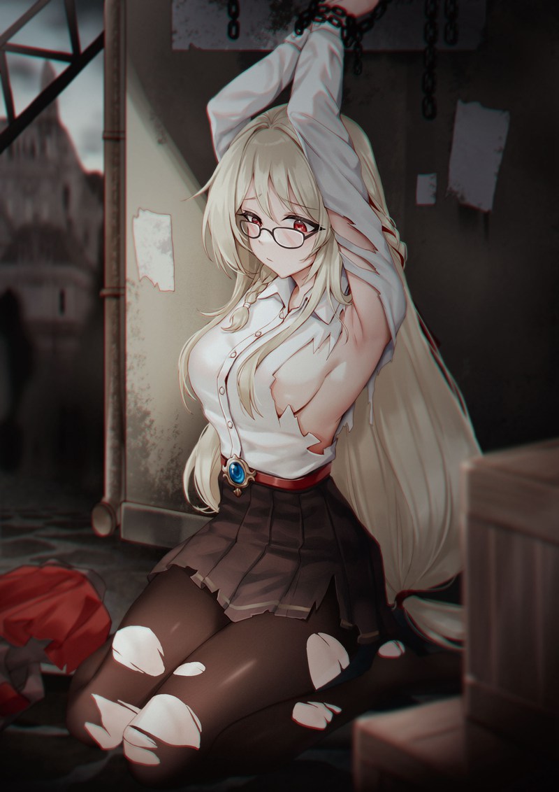 二次元捆绑特辑Vol.23｜42张高清束缚图｜锁链×项圈×高清原图