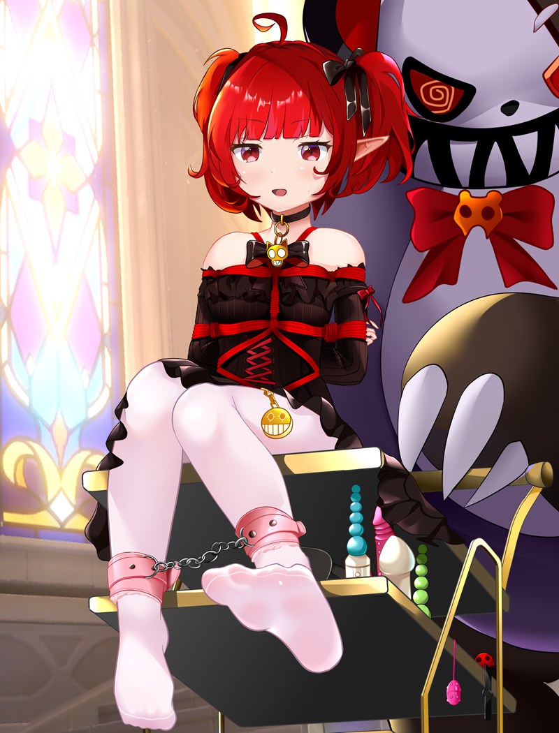 二次元捆绑特辑Vol.27｜40张禁忌美学图｜颈环×锁链×高清原图