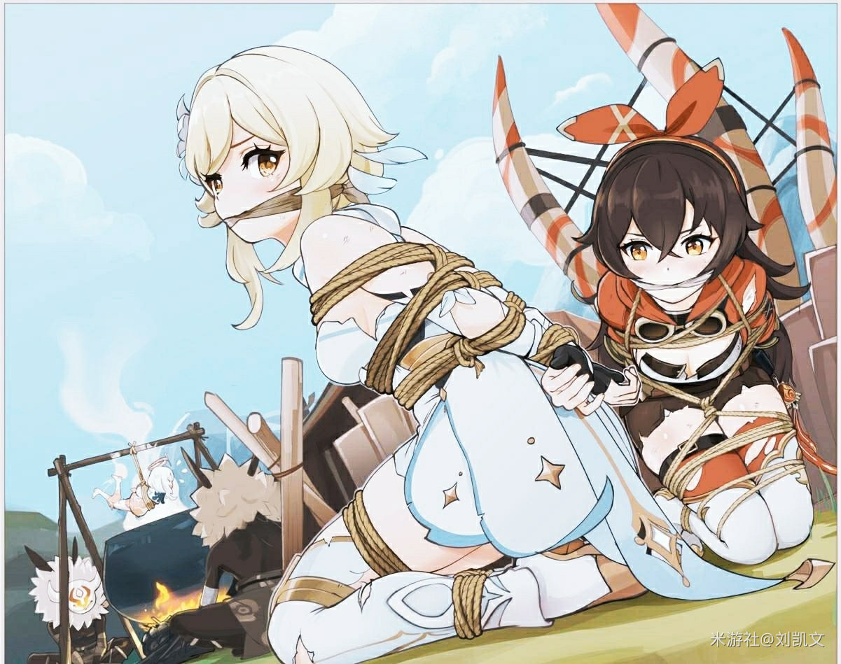 二次元捆绑图：原神捆绑 36P