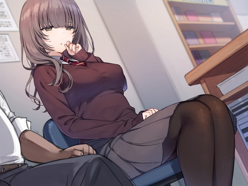 [40P] 二次元黑丝JK制服：透肉连裤袜/校园风少女/丝袜同人美图