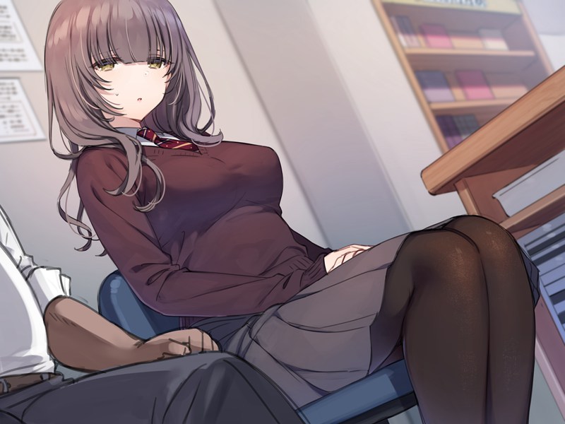 [40P] 二次元黑丝JK制服：透肉连裤袜/校园风少女/丝袜同人美图