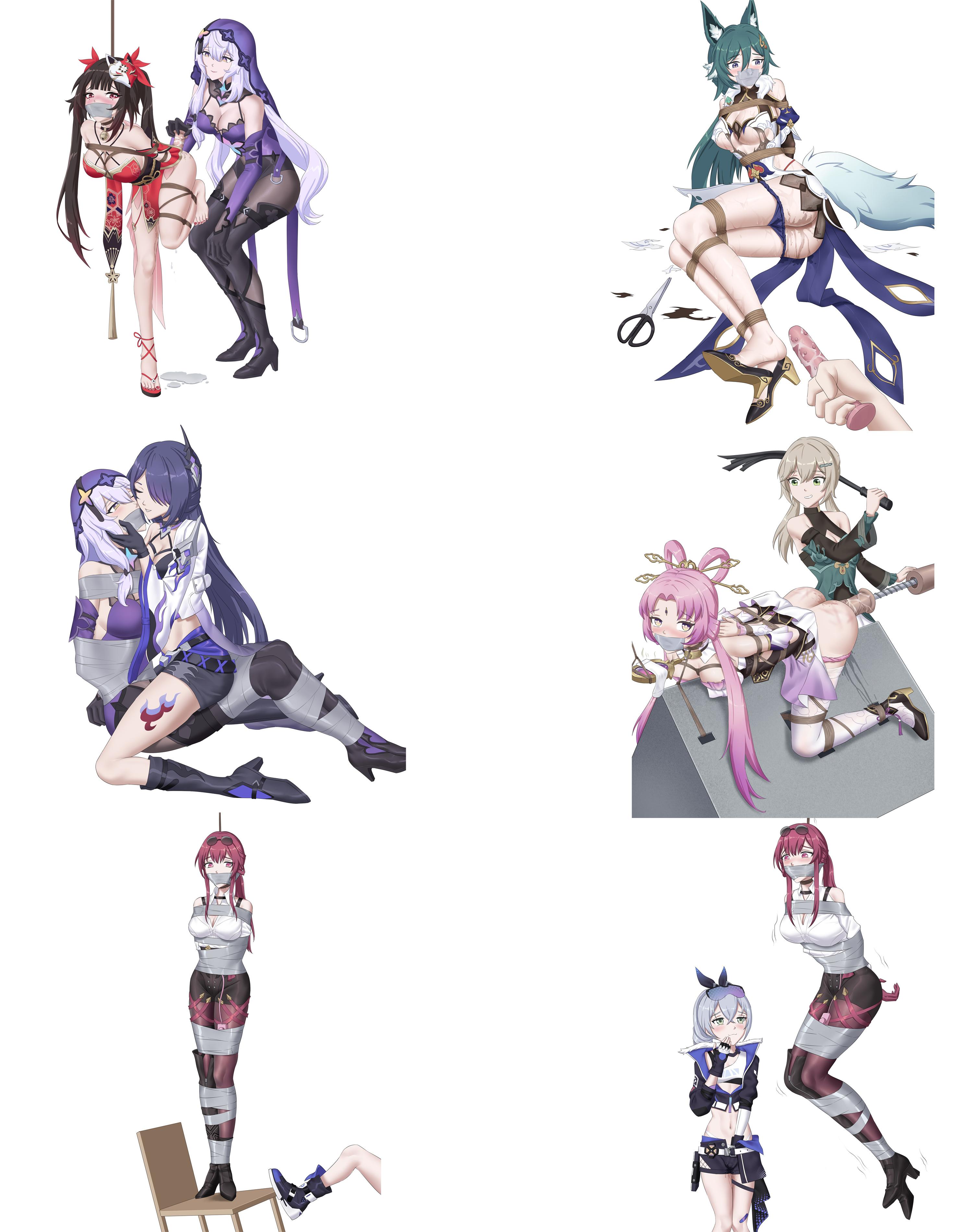 【星穹铁道系列捆绑】精美绘制，星穹铁道的美少女们的各种不同的play