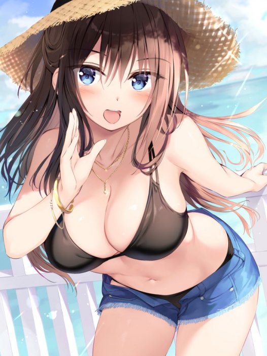 Hentai图片：穿短裤的动漫少女