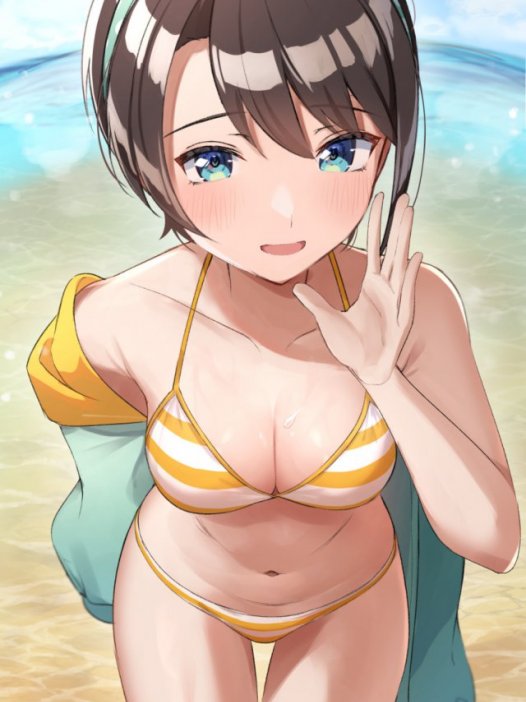 动漫少女壁纸：可爱的短发妹子们