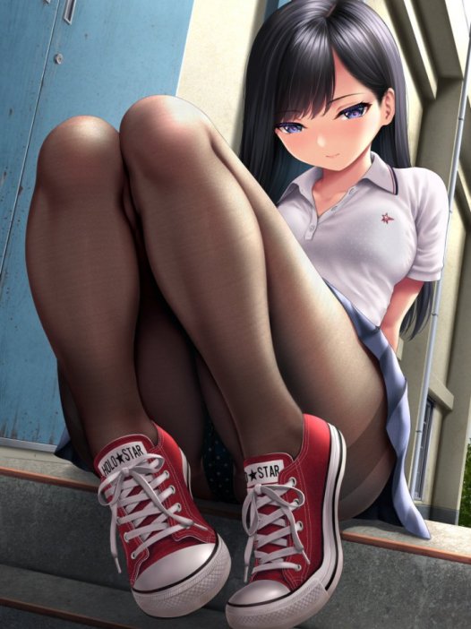 丝袜美腿控：黑丝加布鞋有没有搞头 41P