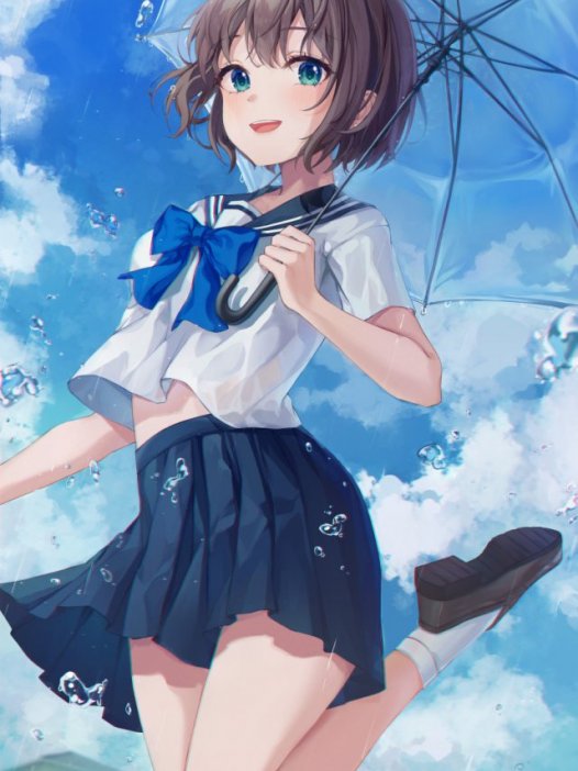 可爱的短发二次元少女 40P