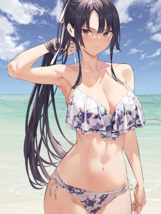 二次元泳装比基尼妹子图片 40P