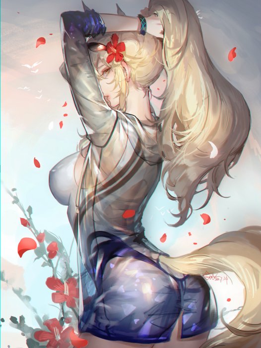 二次元美女臀部福利图片 40P