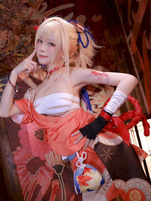 Cosplay：水淼aqua – 宵宫 43P