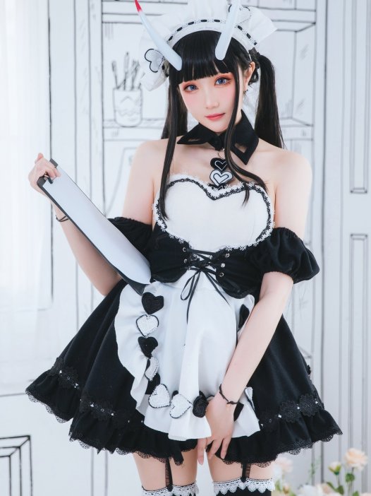 Cosplay：瓜希酱 能代女仆 22P