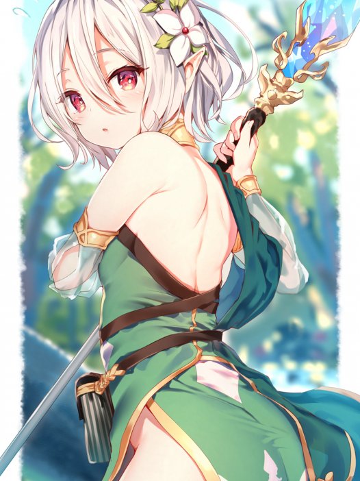 二次元高清美少女后背壁纸 40P