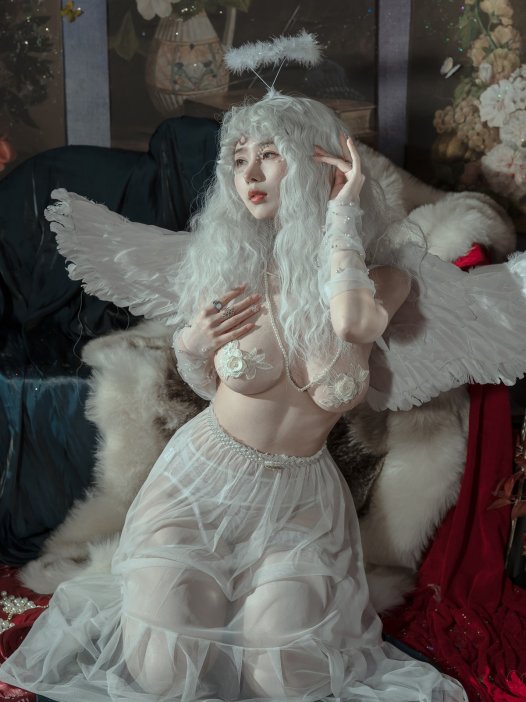 Cosplay：云溪溪 天使 50P