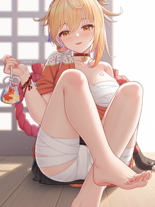 【ACG壁纸】二次元足控特辑Vol.7|40张裸足×美足暴击|足弓×足尖×无垢美学|超清永久资源库