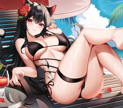 二次元足控特辑第13期｜41张水边美足图｜泳装×湿润裸足